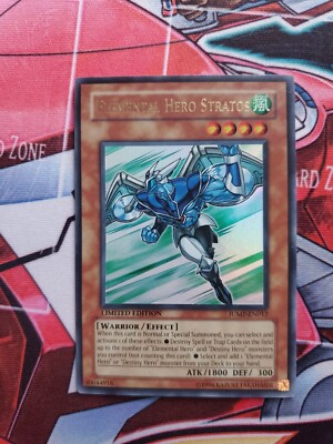 Elemental Hero Stratos NM Limited Edition Ultra Rare JUMP-EN012 Yu-Gi-Oh!-image
