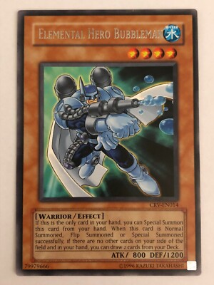 Yu-Gi-Oh Card - JCC - Elemental Hero Bubbleman - CRV-EN014-image