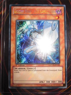 YU-GI-OH! YUGIOH STR SECRET DESTINY HERO DISK COMMANDER LCGX-EN133 MINT ENGLISH-image