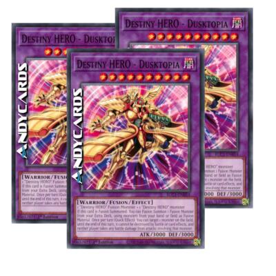 3x DESTINY HERO - DUSKTOPIA • (Hero of Destiny) • Common • BLC1 EN054 • 1Ed-image
