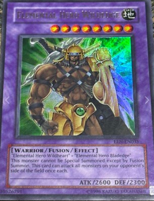 Yugioh Elemental Hero Wildedge EEN-EN035 Ultimate RARE 1st Edition-image