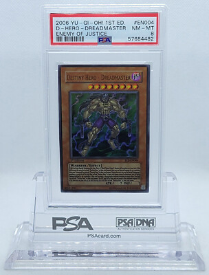 YUGIOH 1ST ED EOJ-EN004 DESTINY HERO DREADMASTER ULTRA PSA 8 NM-MT #57684482-image