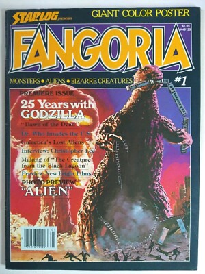 Fangoria #1 Godzilla Cover with Poster, Dr. Who, Alien, Battlestar Galactica-image