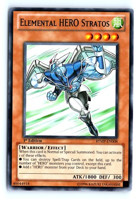 Yu-Gi-Uh Ra Yellow Mega Pack #RYMP-EN008 Elemental HERO Stratos tcg-image