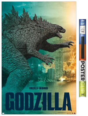 Trends International Godzilla vs. Kong - Godzilla Wall Poster, 34L x 22.4W, P...-image