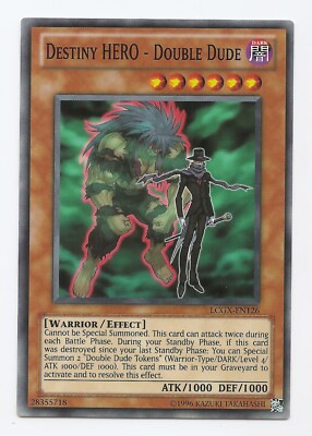 Destiny HERO - Double Dude LCGX-EN126 Yu-Gi-Oh Card (Unl) New-image