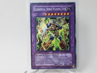 YuGiOh Elemental Hero Plasma Vice GLAS-EN037 Secret Rare 1st Edition VLP-image
