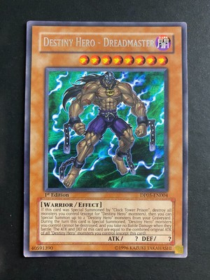 Yugioh Destiny Hero - Dreadmaster DP05-EN004 Rare 1st Edition VLP/NM-image