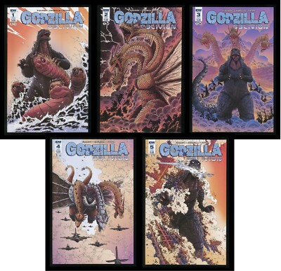 Godzilla Oblivion Variant Comic Set 1-2-3-4-5 Lot Kaiju Ghidorah Mechagodzilla-image