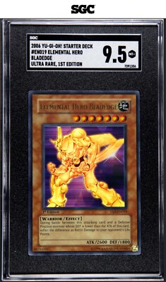SGC 9.5 MINT + Elemental Hero Bladedge YSD-EN019 Ultra Rare 1st Edition Yugioh-image