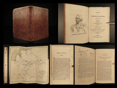 1815 RUSSIAN Campaign French Napoleon Invasion Scottish Ker Porter MAP Moscow-image