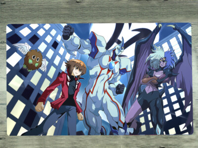 WVICM Playmat Jaden Yuki & Elemental HERO Neos TCG CCG Trading Card Game Mat-image
