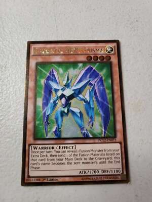 1x Yugioh Elemental HERO Prisma PGL2-EN072 Gold Rare 1st Ed LP Free Shipping-image