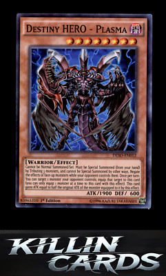 1st Edition Destiny HERO - Plasma DESO-EN012 Super Rare Destiny Soldiers YuGiOh -image