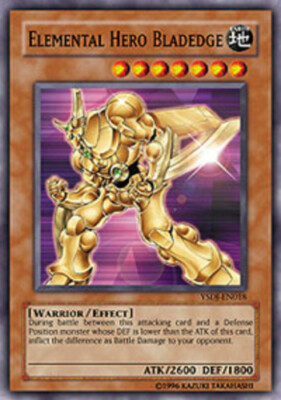Elemental Hero Bladedge - YSDJ-EN018 - Common - 1st Edition x3 - Lightly Played-image