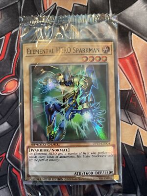 YuGiOh: Elemental HERO Sparkman (OPTP-EN004) Limited Ed - Ultra Rare - Sealed-image