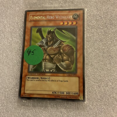 Yu-Gi-Oh! Elemental Hero WildHeart GSE-EN001 Secret Rare Factory Sealed-image