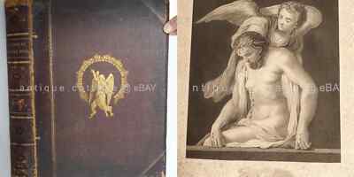 1800s antique BIBLE PICTORIAL SUNDAY BOOK kitto ENGRAVINGS holy land map life ch-image