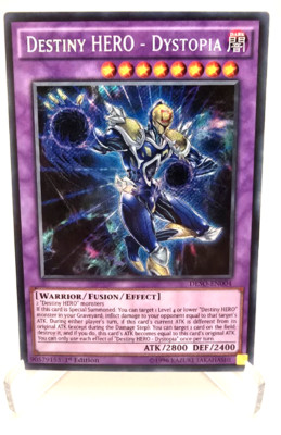 DESO-EN004 Destiny HERO - Dystopia Secret Rare Yu-Gi-Oh Card 1st Edition New-image
