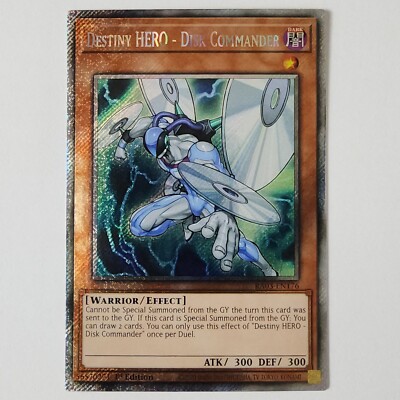 Destiny HERO - Disk Commander - RA03-EN176 - NM - Platinum Secret Rare - 1st ed-image