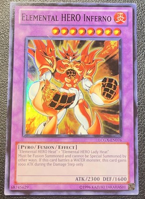 Elemental HERO Inferno LCGX-EN076 Legendary Collection 2 NM 1st Edition -image