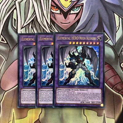 GFP2-EN003 x3 Elemental HERO Neos Kluger Ultra Rare Excellent Condition Yugioh-image