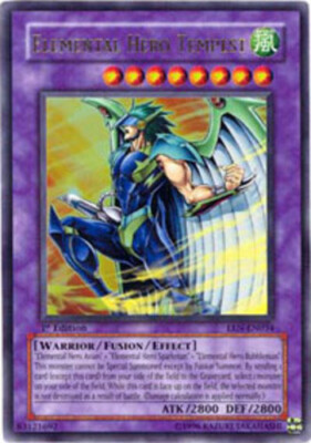 Yugioh! LP Elemental Hero Tempest - EEN-EN034 - Ultra Rare - Unlimited Edition L-image