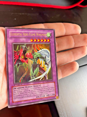 Yu-gi-oh! Elemental Hero Flame Wingman - TLM-EN035 - Ultra Rare 1st Edition-image