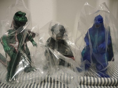 Godzilla The Art Movie Monster Soft Vinyl Figure Set Of 3-image
