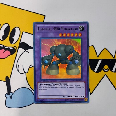 Yugioh-Elemental HERO Mudballman-Super Rare-1st Edition-LCGX EN053 (NM)-image