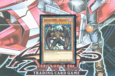 YuGiOh Destiny Hero - Malicious LEHD-ENA04 1st Ed Common-image