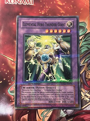Yugioh Elemental Hero Thunder Giant MF01-EN001 Parallel Rare Promo NM-image