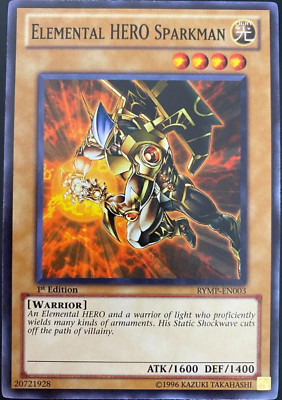 Elemental Hero Sparkman RYMP-EN003 Common 1st Edition YuGiOh TCG Card-image