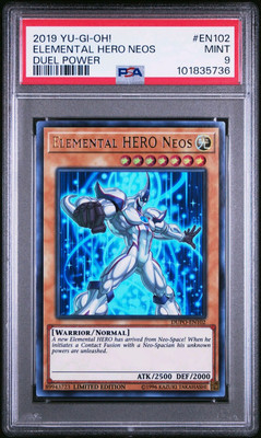 Elemental Hero Neos *PSA MINT 9* DUPO-EN102 * Ultra Rare * 2019 * Yugioh-image