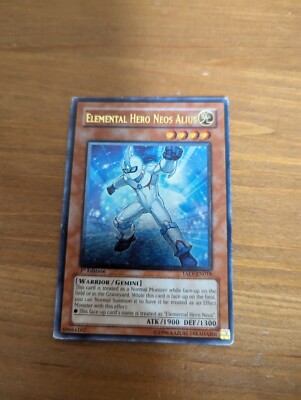 Yugioh TAEV-EN018 Elemental Hero Neos Alius Ultimate 1st HARD TO FIND + BONUS!!!-image