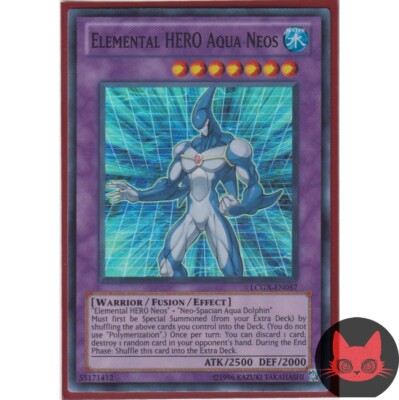 Yugioh Elemental HERO Aqua Neos LCGX-EN057 Super Rare NM-image