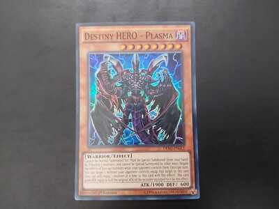 Yugioh - Destiny Hero - Plasma DESO-EN012 Super Rare 1st Edition-image