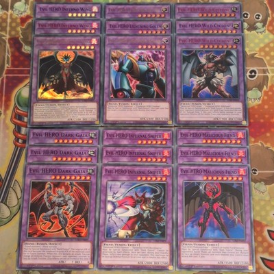 18 Card Evil Elemental HERO Fusion Ultra & Common LDS3 Yugioh Bundle Mint-image