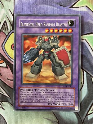 DP1-EN012 Elemental Hero Rampart Blaster Rare UNL Edition Yugioh Card Near Mint-image