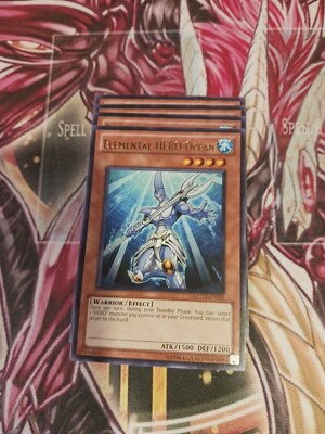 Elemental Hero Ocean LCGX-EN025 Rare-image