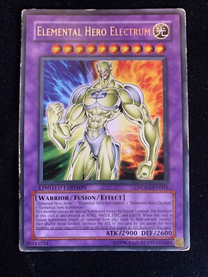 Elemental Hero Electrum | MDP2-EN001 | Yu-Gi-Oh Card- Lightly Played-image