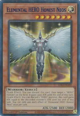 3x YUGIOH LDS3-EN102 ELEMENTAL HERO HONEST NEOS ULTRA RARE NEAR MINT (NM) (BLUE)-image