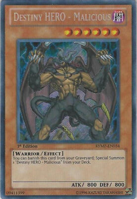 Destiny HERO - Malicious [RYMP-EN034] Secret Rare-image