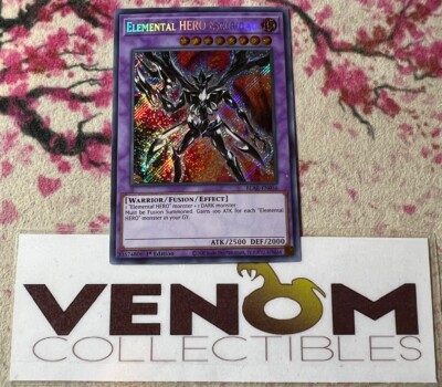 1x (M/NM) Elemental HERO Escuridao BLAR-EN056 Secret Rare 1st Edition YuGiOh-image