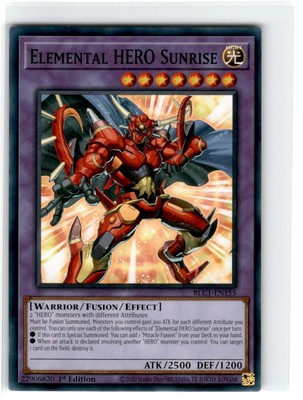 Yu-Gi-Oh! Elemental Hero Sunrise Common BLC1-EN155 Lightly Played 1st Edition-image