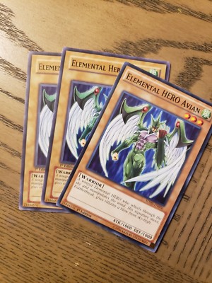 Elemental HERO Avian SDHS-EN006 various sets X 3 1st YUGIOH Cards-image