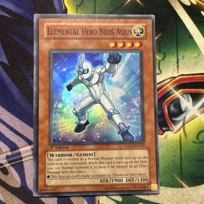Yugioh! Elemental Hero Neos Alius TAEV-EN018 Super Rare 1st Edition MP-image