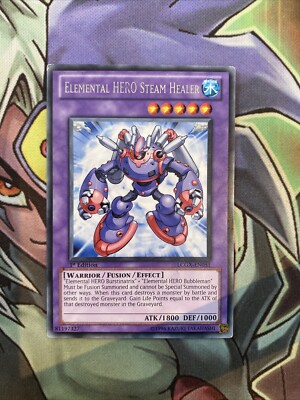 LCGX-EN051 Elemental Hero Steam Healer Rare 1st Edition NM Yugioh Card-image