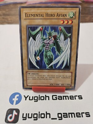 Yu-Gi-Oh Elemental Hero Avian TLM Unlimited Common Light Played -image