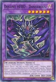 1x Destiny HERO - Dangerous - Unlimited NM Eng YuGiOh - Code of the Duelist-image